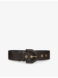 The Kooples textured wide leather belt (British brand)