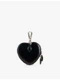 The Kooples stud-embellished leather coin purse heart shape - British product