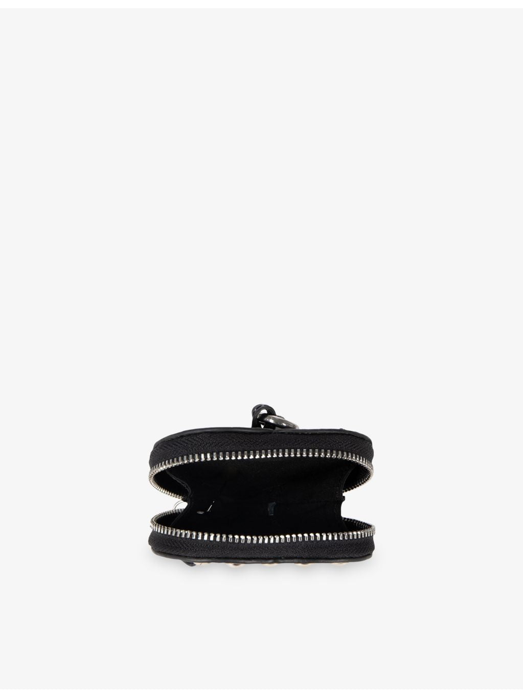 The Kooples stud-embellished leather coin purse heart shape - British product