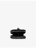 The Kooples stud-embellished leather coin purse heart shape - British product