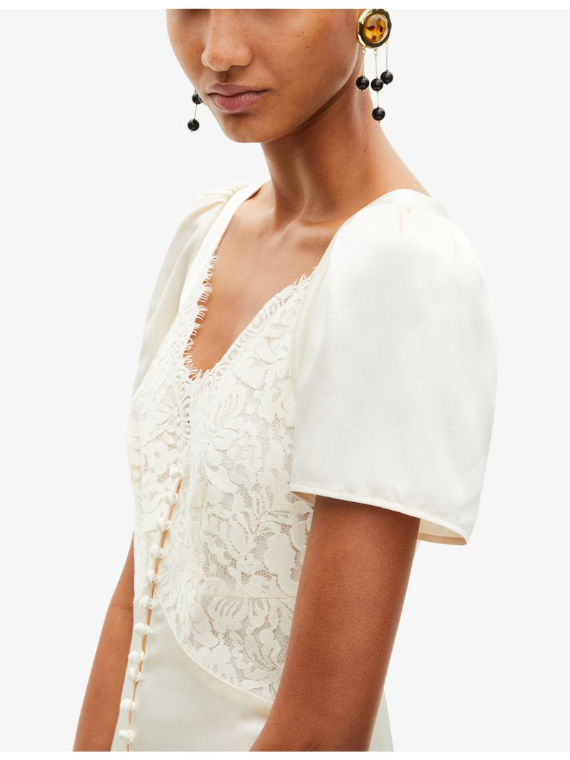 The Kooples beaded brass drop earrings, imported from the UK