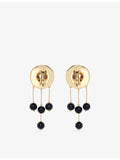 The Kooples beaded brass drop earrings, imported from the UK