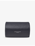 Aspinal of London leather double watch box with suede lining, UK version