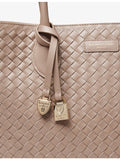 Aspinal of London woven leather tote bag (British brand)