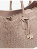 Aspinal of London woven leather tote bag (British brand)