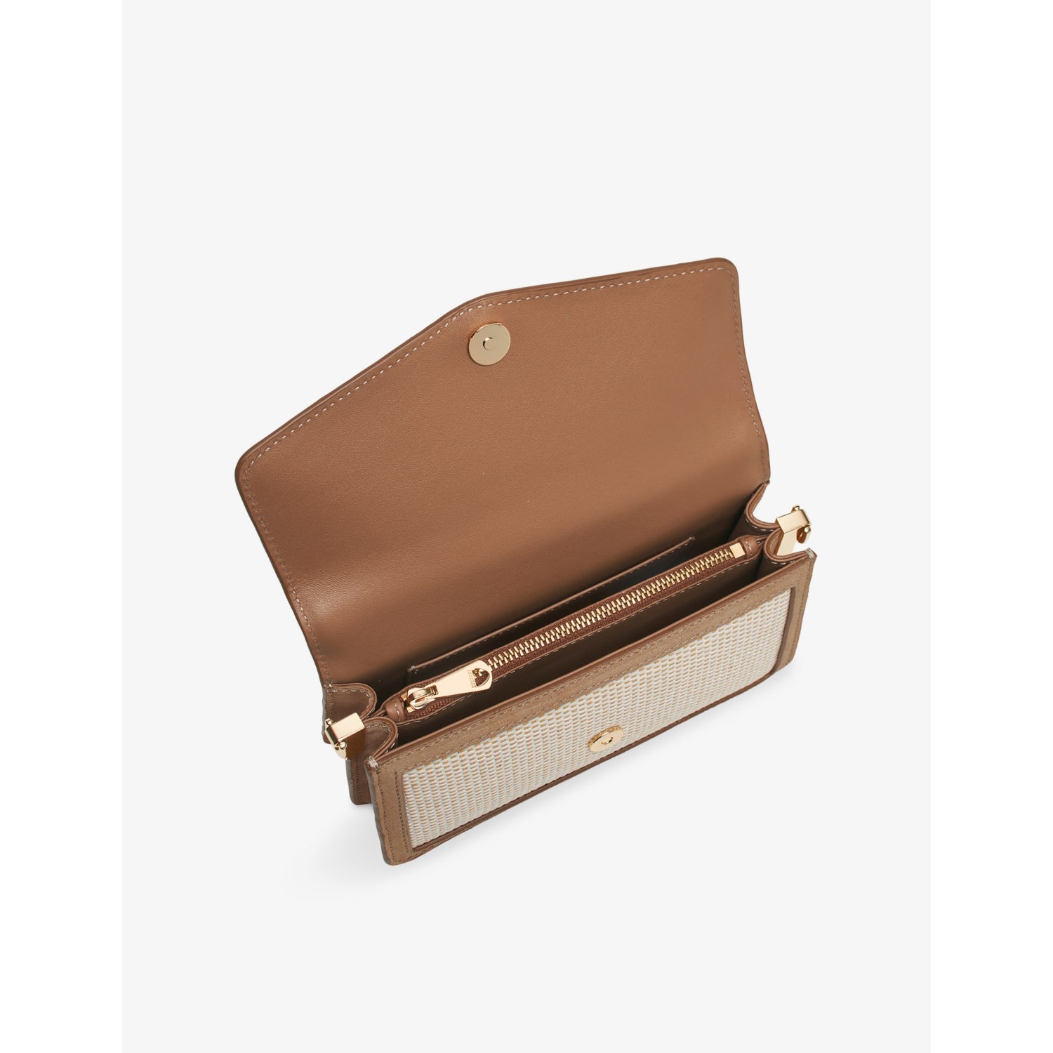 Aspinal of London Eliza embossed patent leather clutch bag (British brand)