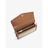 Aspinal of London Eliza embossed patent leather clutch bag (British brand)