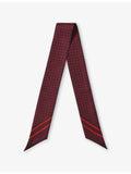 Aspinal of London polka-dot skinny silk scarf 87cm, UK version