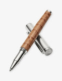 Aspinal of London leather and brass rollerball pen - British product