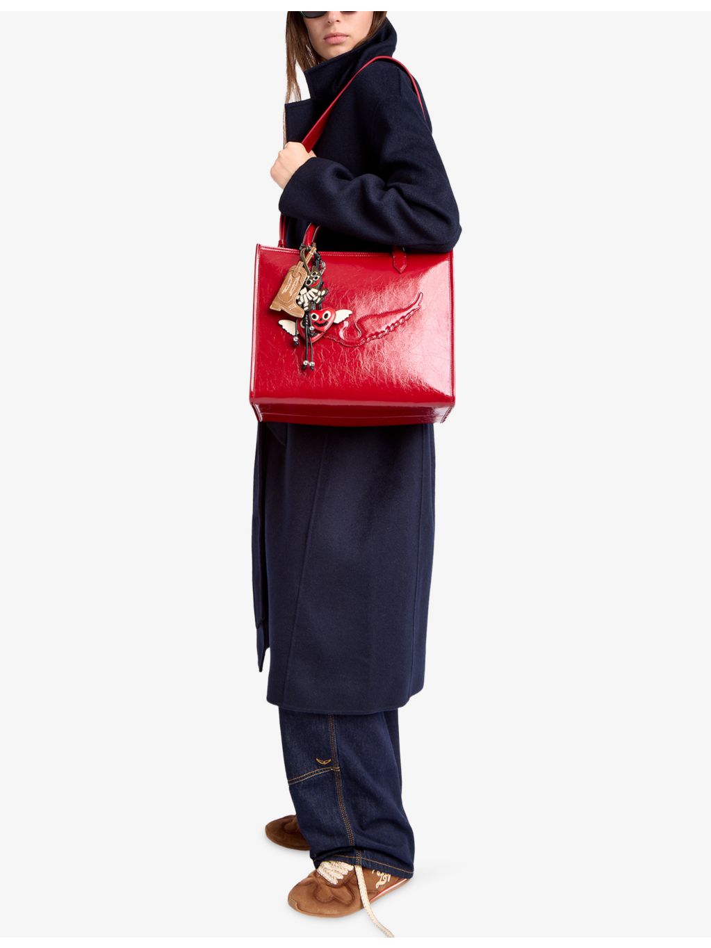 Zadig&Voltaire Angel vintage leather tote bag, imported from the UK