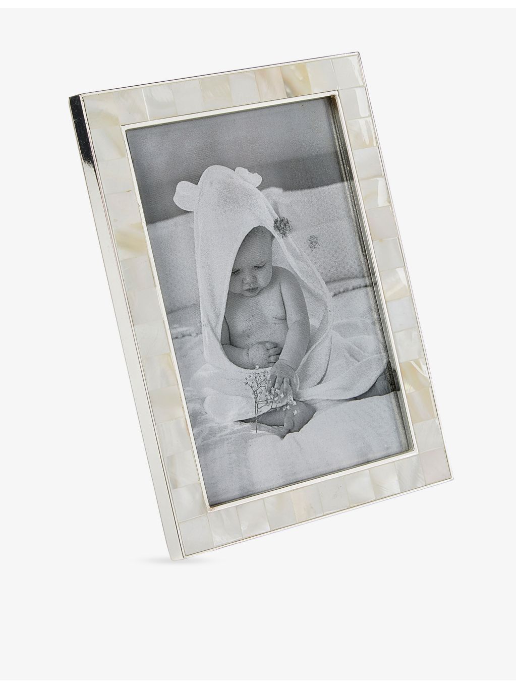 The White Company mother-of-pearl photo frame 20x15cm, imported from the UK