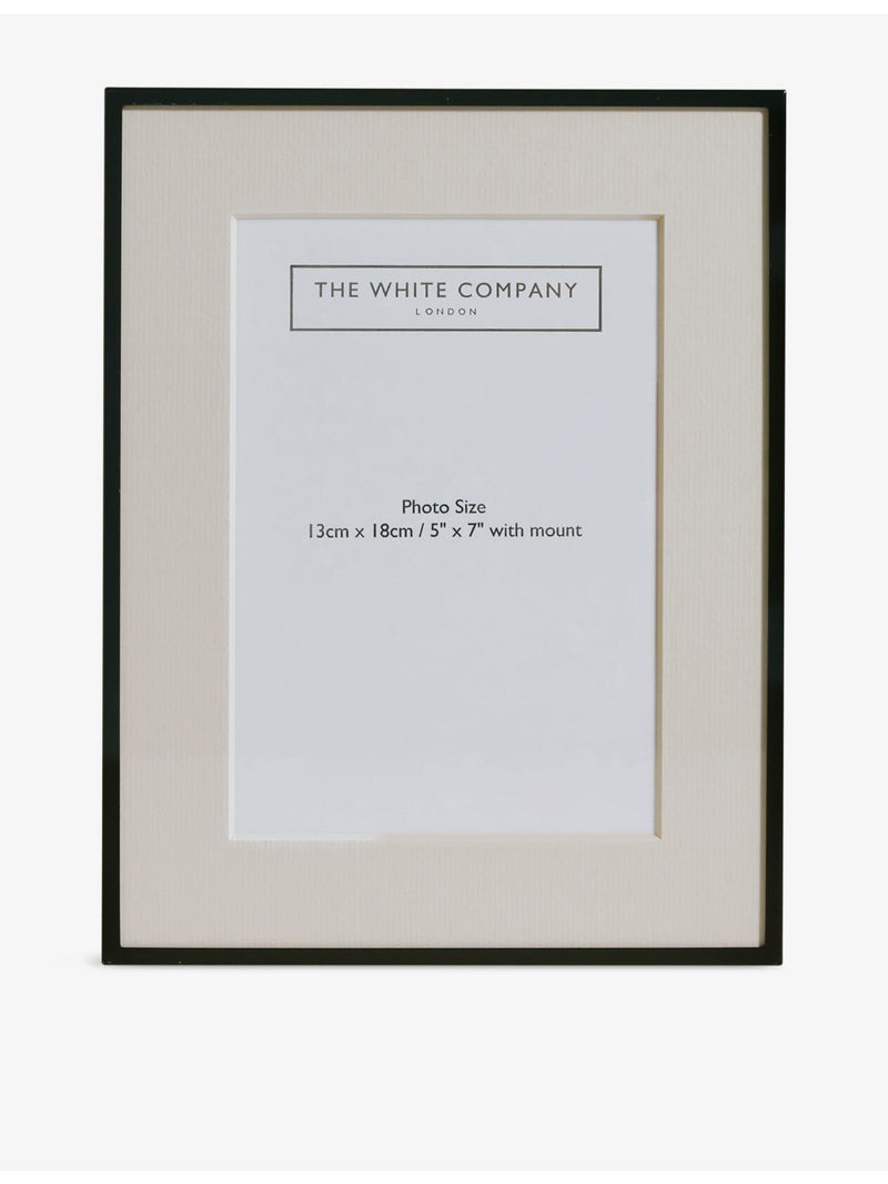 The White Company matte metal photo frame 15cm x 19.5cm, UK version