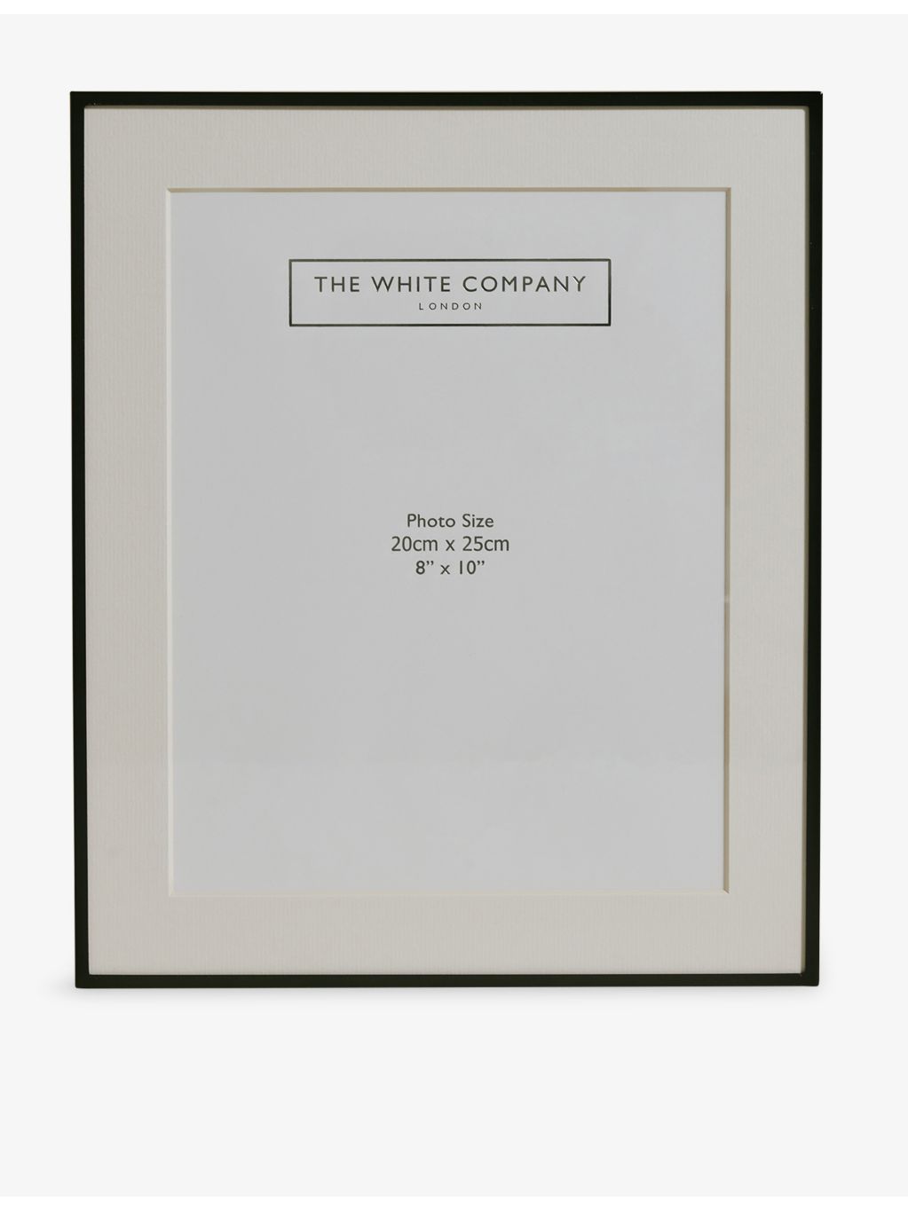 The White Company matte metal photo frame 22x28cm, imported from the UK