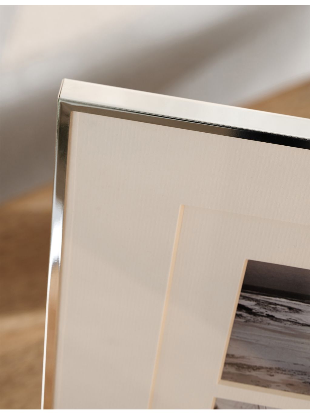 White Company silver-plated steel photo frame 8x10 - British product