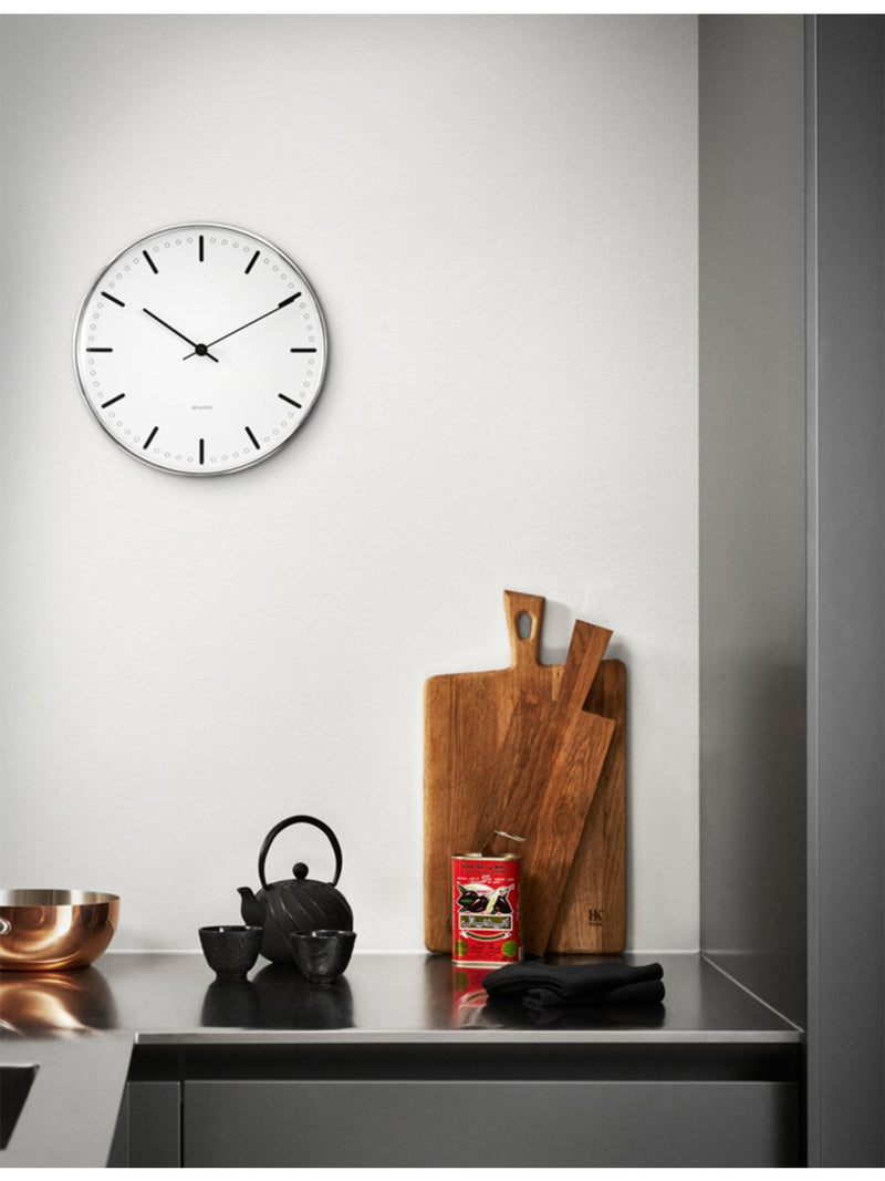 Arne Jacobsen City Hall wall clock 29cm - British product