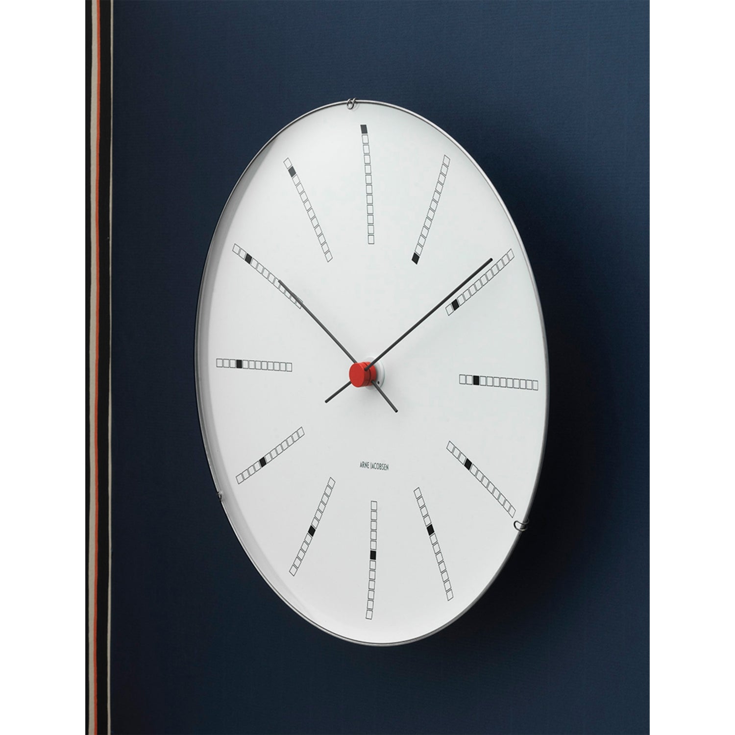 Arne Jacobsen wall clock Bankers 29cm, imported from the UK