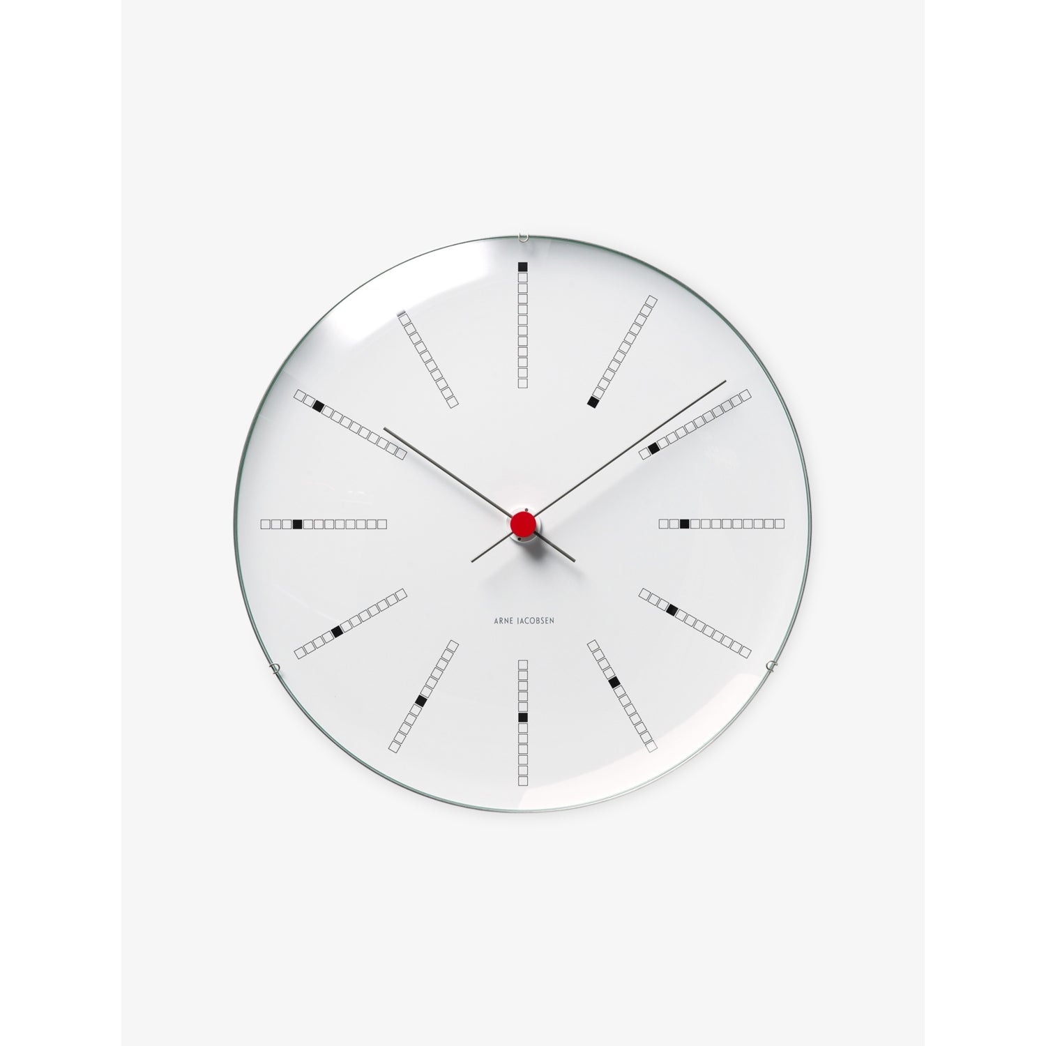 Arne Jacobsen wall clock Bankers 29cm, imported from the UK