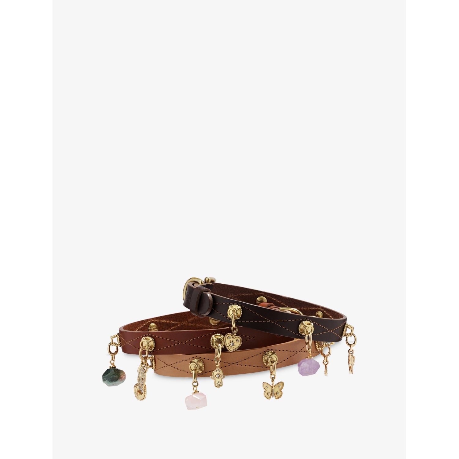 Unleash Cph studded leather dog collar large, imported from the UK