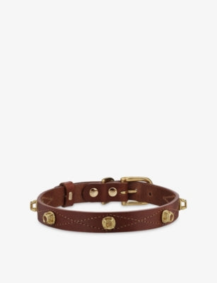 Unleash Cph studded leather dog collar large, imported from the UK