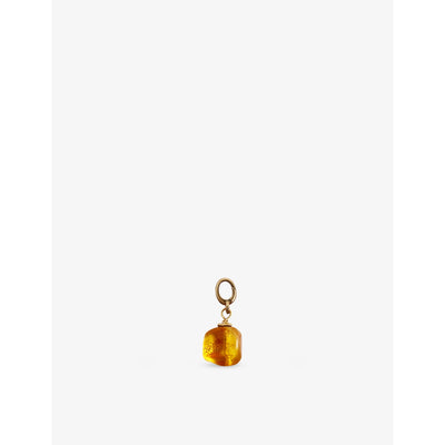 selfridges Unleash Cph Harmony Brass and Amber Dog Collar Charm- Buy online at McGrocer