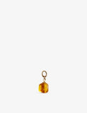 Unleash Harmony brass and amber dog collar charm - British product