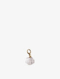 Unleash Cph brass dog collar charm with mountain crystal - British product