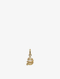 Unleash Cph brass and freshwater pearl dog collar charm 3.4cm (British brand)