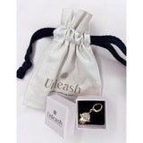 Unleash Cph brass and zircon dog collar charm, UK version