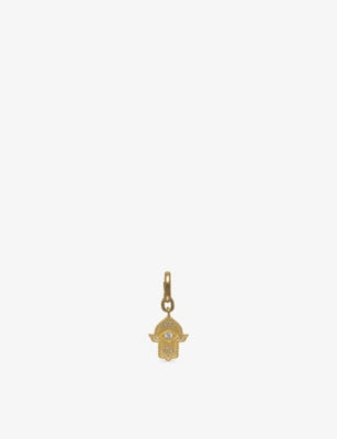 Unleash Cph brass and zircon dog collar charm, UK version