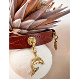 Unleash Cph Depth brass and zircon dog collar charm 4cm (British brand)