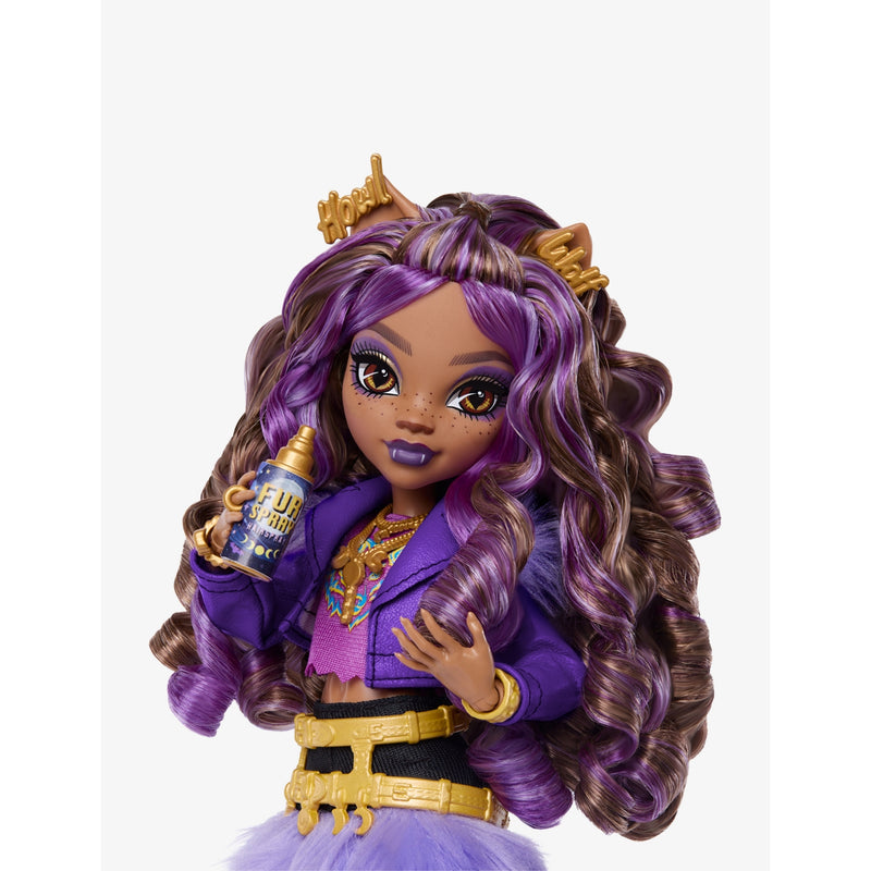 Monster High Clawdeen Wolf doll with Crescent pet 28.5cm, UK version