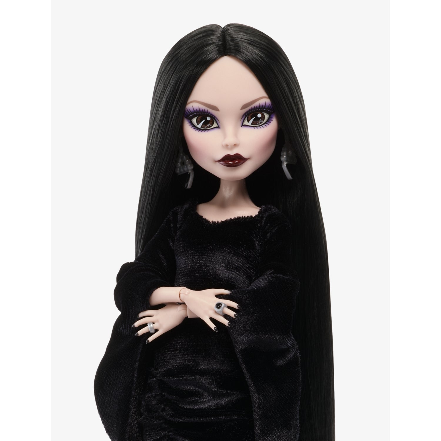 Monster High Morticia Addams doll 33cm Netflix Wednesday collectible, UK version