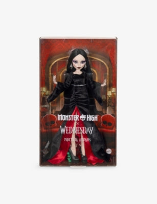 Monster High Morticia Addams doll 33cm Netflix Wednesday collectible, UK version