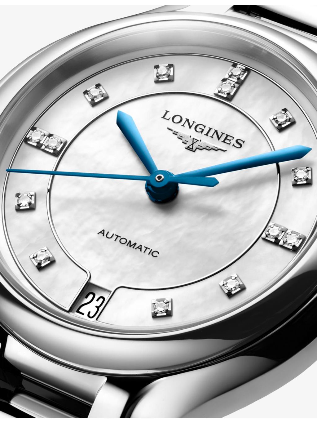 Longines PrimaLuna diamond automatic watch 34mm - British product