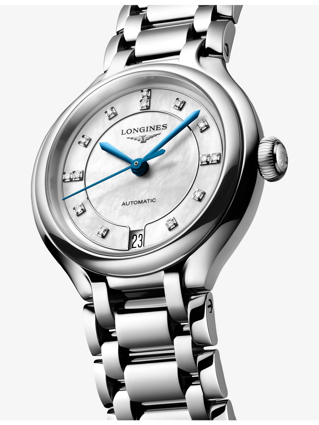 Longines PrimaLuna diamond automatic watch 34mm - British product