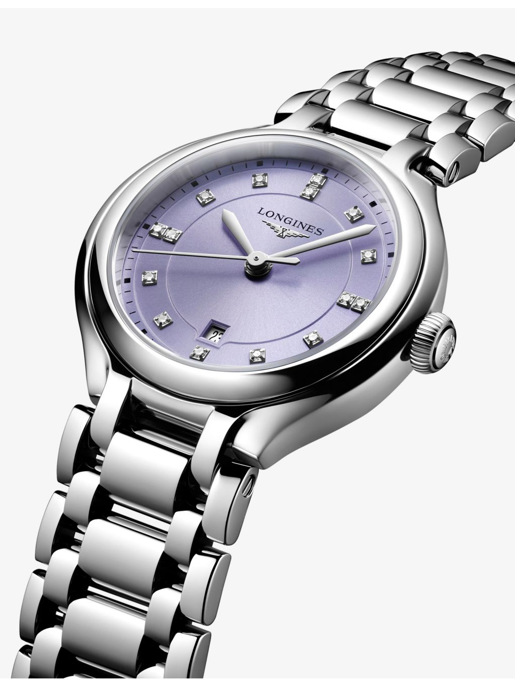Longines PrimaLuna diamond quartz watch 30mm, UK version