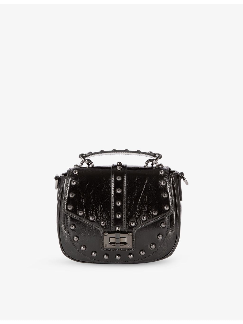 The Kooples Emily stud-embellished leather shoulder bag, UK version
