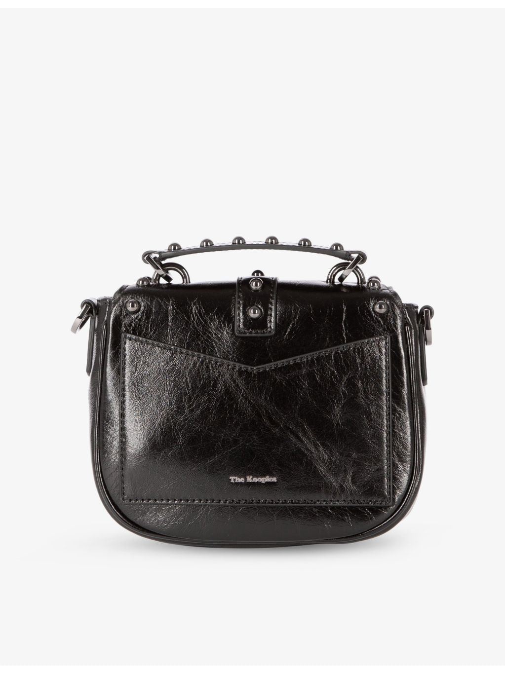 The Kooples Emily stud-embellished leather shoulder bag, UK version