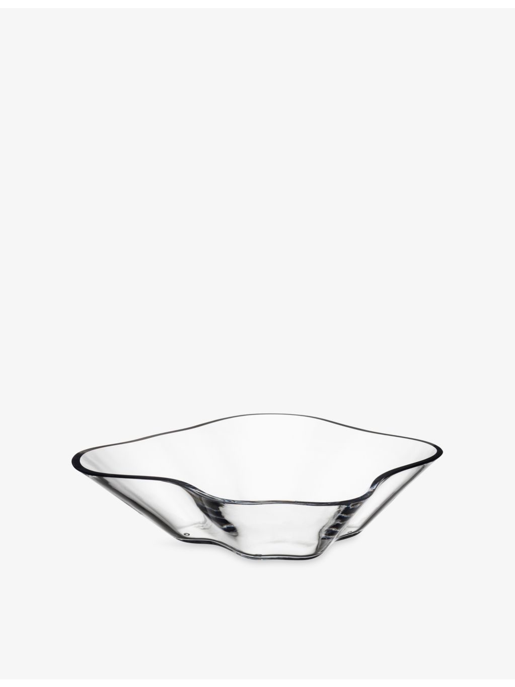 Iittala Aalto glass flower bowl 279x75mm (British brand)