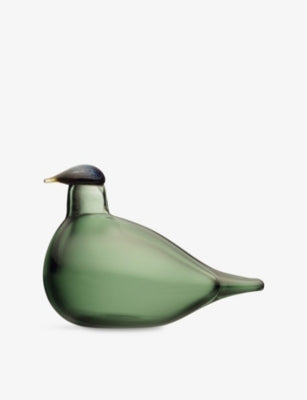 Birds by Toikka Chiffchaff Glass Ornament - GREEN