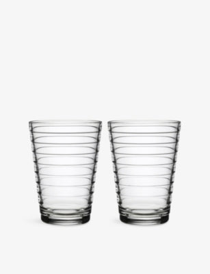 Iittala Aino Aalto Glass Tumblers Set of Two 330ml
