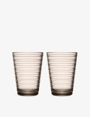 Iittala Aino Aalto Glass Tumblers Set of Two 330ml