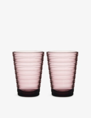 Iittala Aalto glass tumbler set of two 330ml - British product