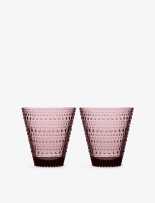 Iittala Kastehelmi glass tumblers set of two 300ml (British brand)
