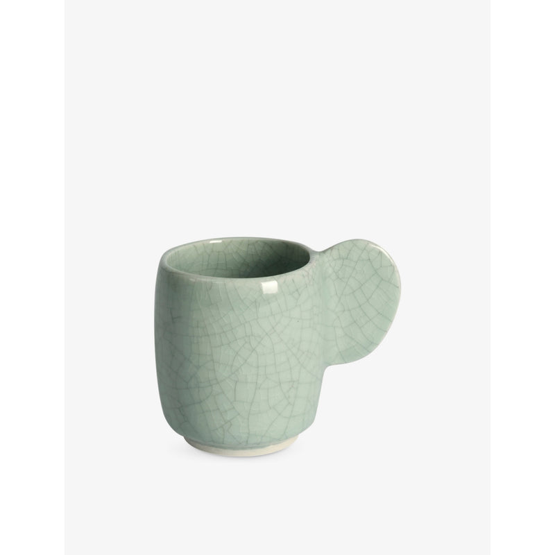 Dashi Crackled Coffee Cup 6.5cm - CELADON