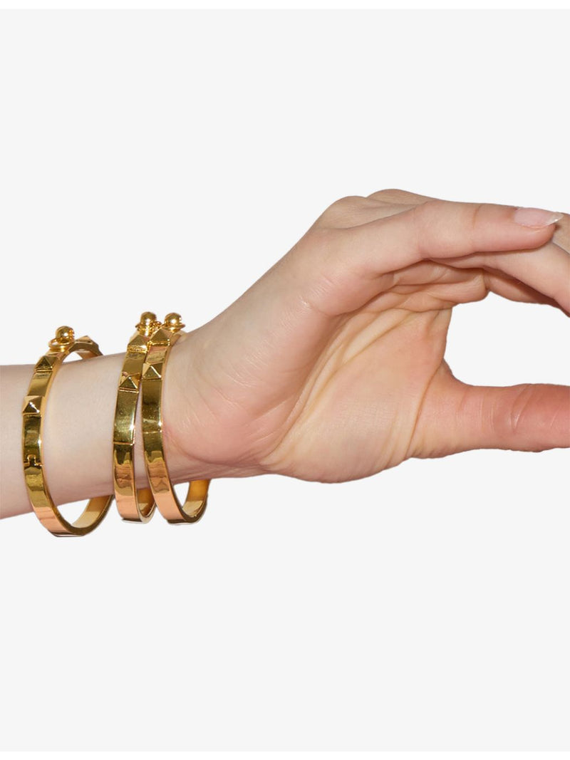Amadeus 18ct yellow gold vermeil bangle - British product