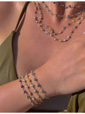 Ece London gold vermeil evil eye bracelet, imported from the UK