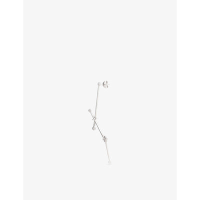 selfridges La Maison Couture Myriam Soseilos Kizuna Sterling Silver Long Drop Earrings- Buy online at McGrocer