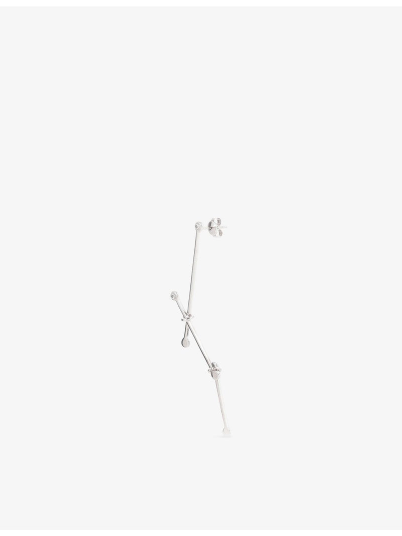 Myriam Soseilos Kizuna sterling silver earrings 7cm drop - British product