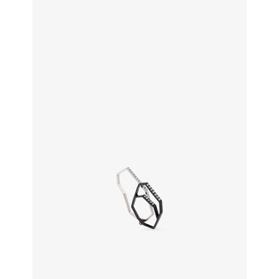 selfridges Myriam Soseilos Toki Ring Ichi Sterling Silver and Lab-Grown White Sapphire Size N- Buy online at McGrocer